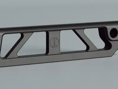 ST-6 Skeletonized Tube - Replica Low-poly 3D model