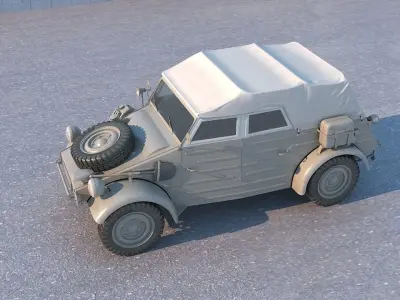 Volkswagen kubelwagen typ 82 3D model