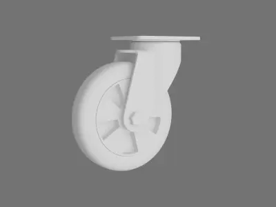 Caster weel 3D model