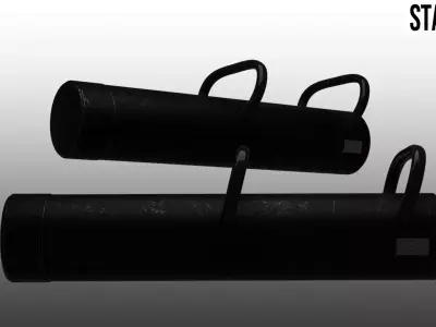 modern Battering Ram - Low Poly with 2 Skins Low-poly 3D model