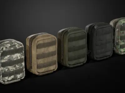 Individual Firs Aid Kit -IFAK Low-poly 3D model