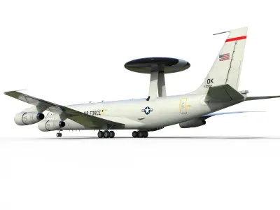 Boeing E-3 Sentry AWACS 3D model