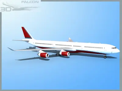 Falcon3D A340-600 Corporate 2 3D model