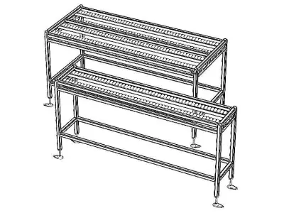 Wheel Conveyor 3D model
