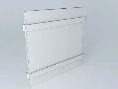Wood Wall Fence Panel 3D model