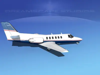 Cessna C550 Citation II V11 3D model