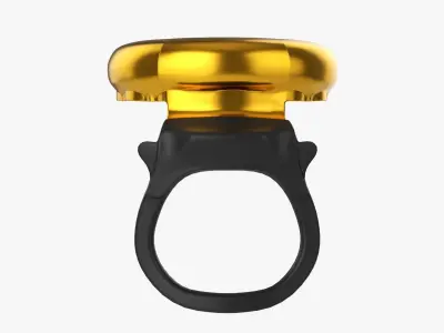 Glass bottle ring pull cap 3D model
