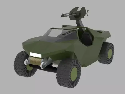 Warthog military vehicle Free 3D model