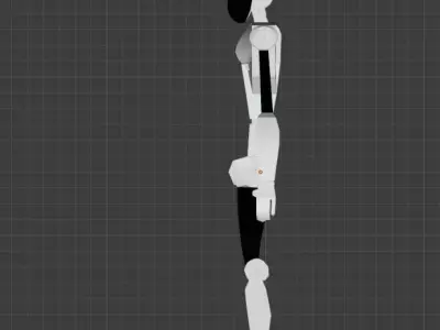 I Robot humanoid Low-poly 3D model