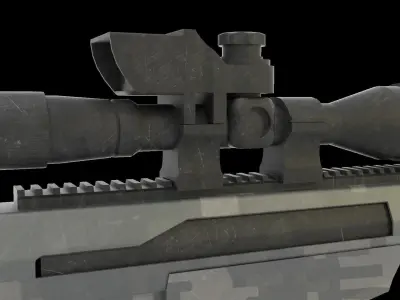m107 sniper rifle Free 3D model