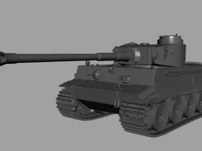 King Tiger Tank 3D model