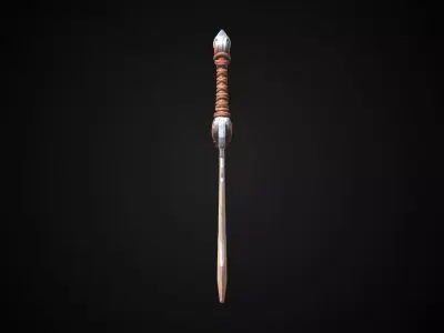 Stylized Hobbit Sword - Heartroot - Game Ready 3D model