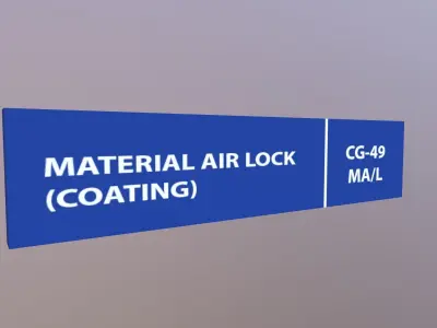 Material Air Lock Low-poly 3D model