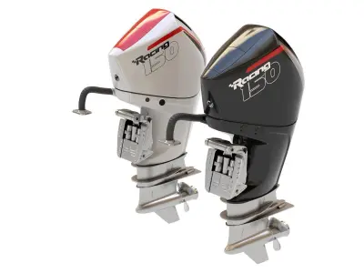 Outboard Motor 150 HP 3D model
