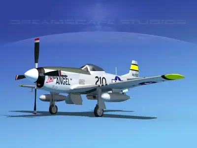 P-51D Mustang Lil Angel 3D model