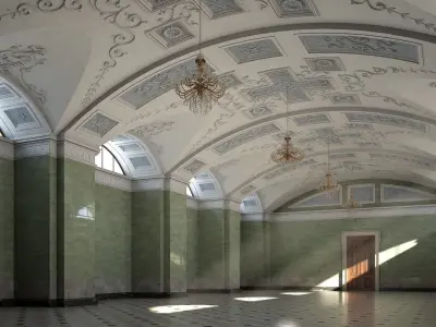 Marble Hall 3D model