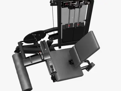 Hammer Strength Select SE Full Seated Leg Curl 3D model