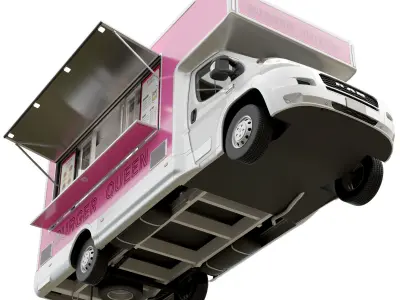 Food Truck RAM PROMASTER 3D model