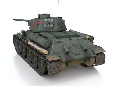T-34-76 - Model 1943 - Soviet medium tank - Guards 3D model
