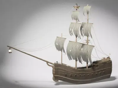 Pirate Ship Model 3D model