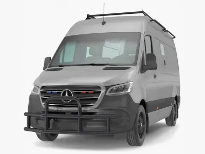 Mercedes-Benz Sprinter Compact Van Simple Interior 3D model