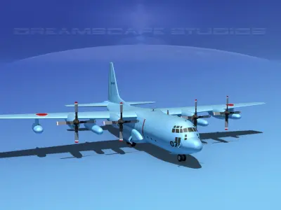 Lockheed C-130 Hercules Japanese   3D model