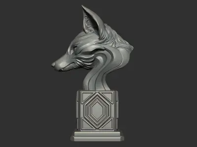Fox Head  3D model