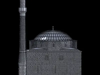 fatih mosque 3D print model