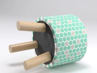SCANDINAVIAN STOOL Free 3D model