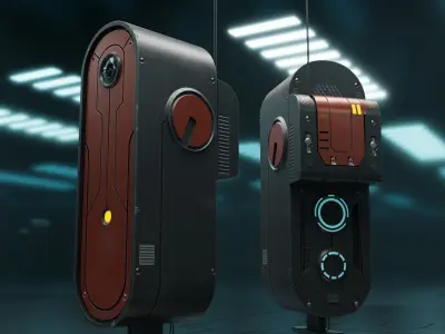 Drone VX-01Z Low-poly 3D model