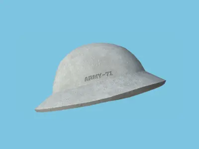 Snow Winter Soldier Helmet - Character Fashion Design Low-poly 3D model
