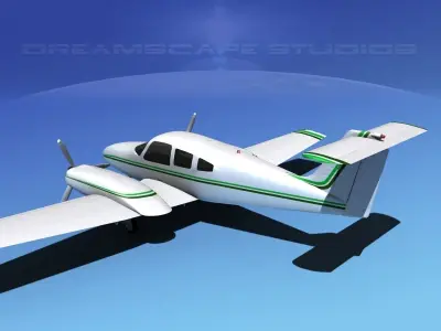 Piper PA-44-180 Seminole V05 3D model