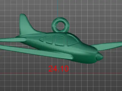 Airplane pendant 3D model