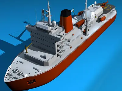 Icebreaker ship 3D model