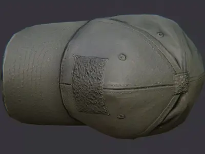 Woodland Urban Cap for CQB Missions Low-poly 3D model