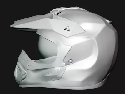 Off Road Helmate Low-poly 3D model