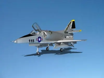 Douglas A-4M Skyhawk V01 USN 3D model