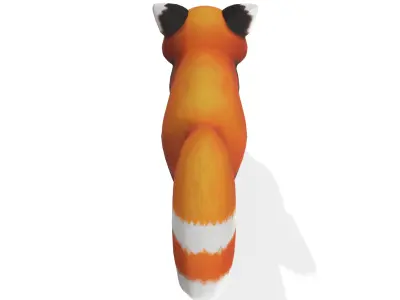 Playful Red Panda 3D model