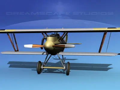 Pfalz DIII Fighter V14 3D model