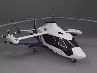 Airbus Helicopter Racer 3D Model 3D model