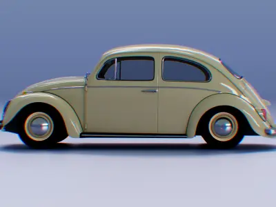 Volkswagen Beetle 1963 Free 3D print model