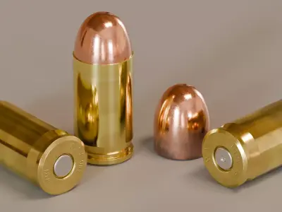 380 ACP 380 Auto Bullet Cartridge 3D model