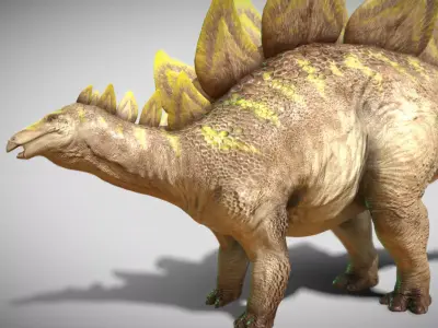 Stegosaurus 2024 Low-poly 3D model
