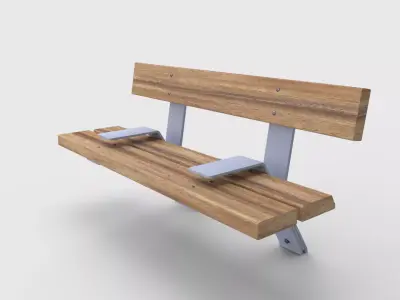 Bench wooden 3D model order