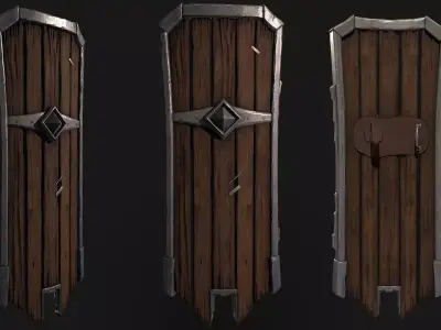 Medieval Shield 3D model 3