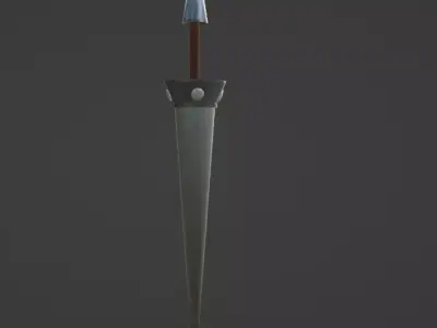 Medieval Lancer Low-poly 3D model