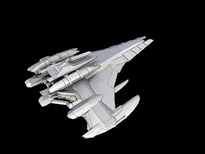 Star Trek - JemHadar Battleship - 3D Printable Model 3D print model