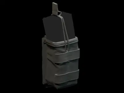 Marvelous Designer AR15 Ammo Pouch 3D model