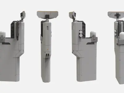 sci-fi Architecture kitbash 50 3D model