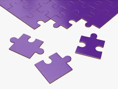  48-piece jigsaw puzzle 02 3D model